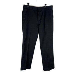 Dickies 874 Original Fit Work Pants Mens 38x29 Black Cotton Blend Dressy Neutral